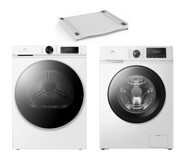 ZESTAW TCL Suszarka DP0844WE0PL+Pralka FF0824WA1PL+Łącznik MELICONI - 1570616 - zdjęcie